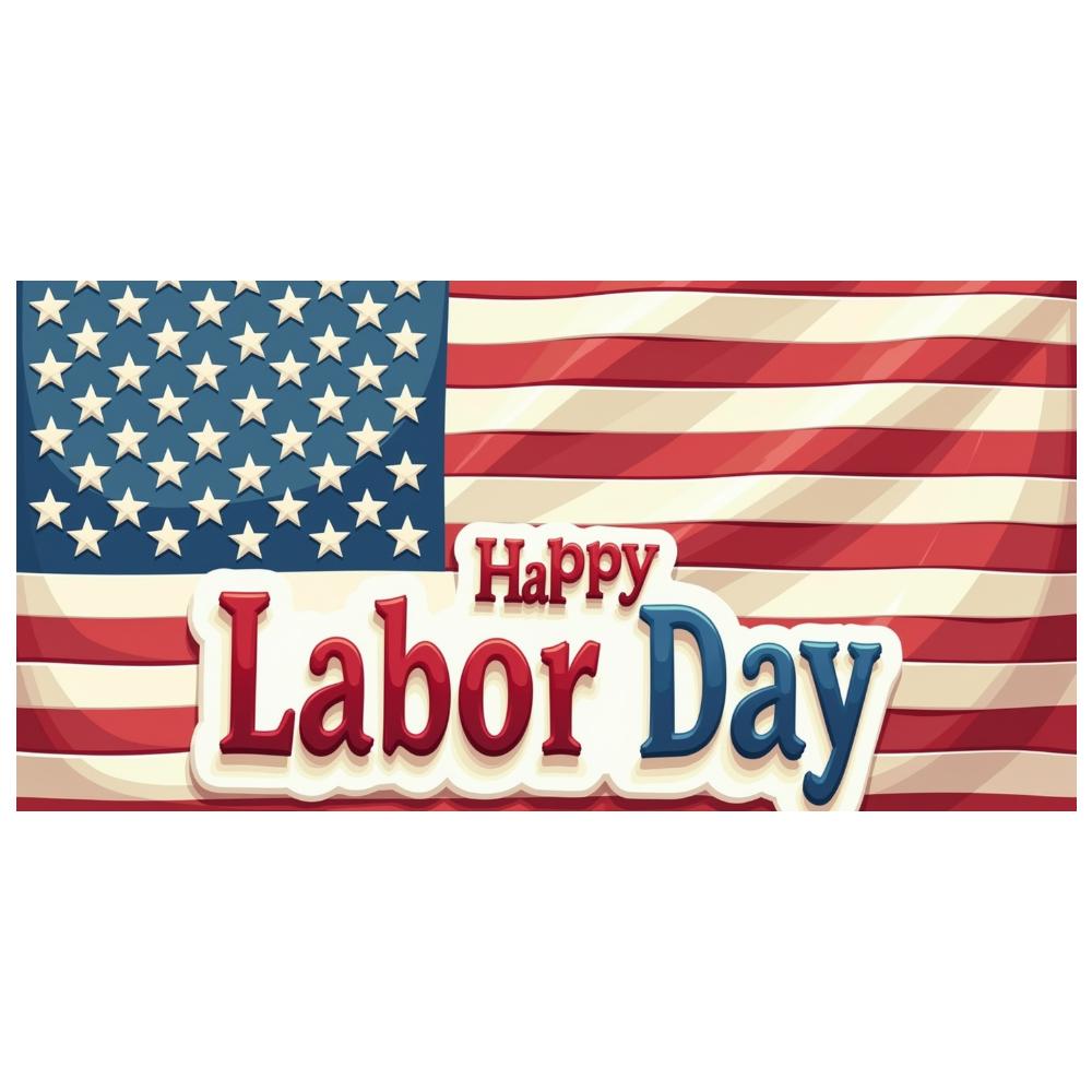 USA Celebration Polyester Material Party Backdrop Stars and Stripes Labor Day Banner for National Holiday