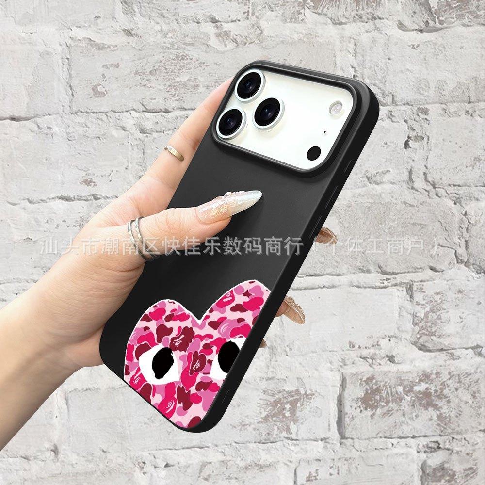 Heart Eye Soft for Apple 16/15/14/13 Protective Case, iPhone 11/12, European and American Style, 17 Pro Max Soft