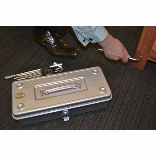 TRUSCO Trunk Type Tool Box 373X163X102 Silver T-350SV