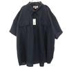 Unused NATIONAL PATRO Short Sleeve Shirt 22 Dark Navy Biggs Men's Used