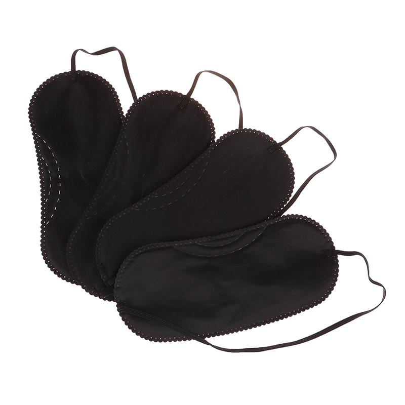 10 Teile/los Schwarz Reise Hause Schlaf Eyeshade Frauen Männer Auge Abdeckung Schatten Patch
