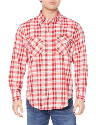 Lee Official Check Size XL Men's Shirt, LM7234-309, Red,