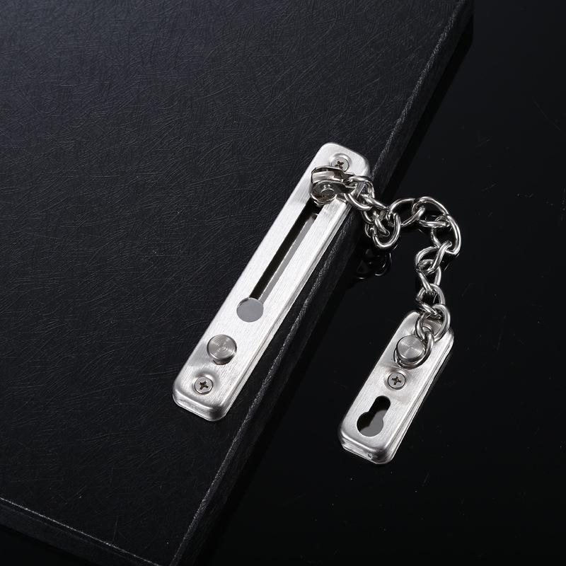 304 Stainless Steel Punch-Free Anti-Theft Door Lock for Hotels and Dormitories