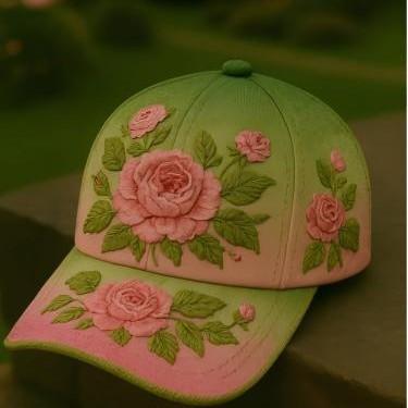 Yiran bag Elegante En Elegante Dames Baseball Creatief Cadeau Polyester Unisex Hoed Vintage Ademende Bloemenpet Retro Geborduurde Hoed