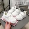Students School White Shoes Trendy Boys Girls Running Shoes Non-slip Soft Sole 2025 New Kids Sports Shoe Mesh Breathable Comfort