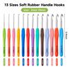 Inscraft Crochet Hook and Knitting Needle Sewing Rope Knitting Yarn Row Row Storage Case Handicraft Basic Introductory Kit 73-piece Set, Needle,