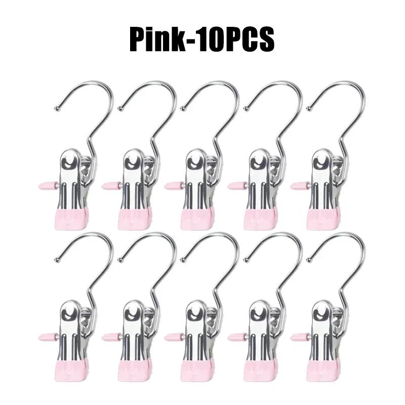 10-100 buc Cârlige de rufe din oțel inoxidabil, clești pentru rufe, cârlig portabil pentru agățat haine, clip pentru haine, organizator de haine pentru garderobă, umeraș