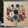 Native American Country Farm Style Shower Curtain Art Fabric Bathroom Decoration Shower Curtain With Hook, 180X180Cm