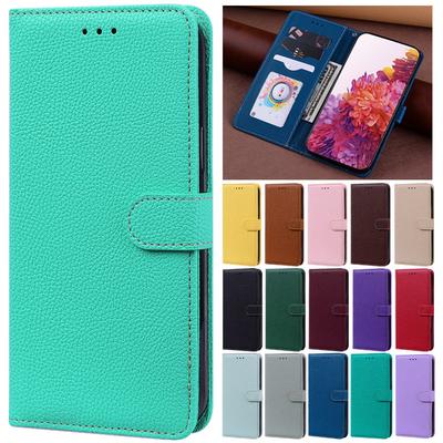 Luksusa vienkrāsaina ādas maka telefona maciņš priekš Xiaomi Redmi Note 4 4X 5A 5 6 7 8 9 10 Pro 10S 9S 8T vāciņi sievietēm un vīriešiem
