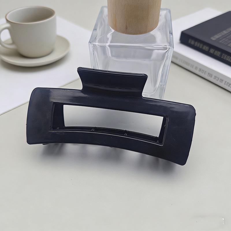 Large Square Claw Hair Clip - French Style ABS Injection, High-End DIY Shark Hairpin