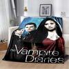 The Vampire Diaries Elena Poster Print Soft Flannel Throw Blanket Warm Sofa Couch Bed Home Decor Cover For Vampire Diaries Fans