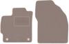 Beige Front Floor Mats For: Toyota Prius III XW30 Hatchback (2011-2015)