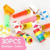 10-20PCS Colorful Whistles Funny Toy Children Blowing Dragon Whistle Blow Roll Toys Baby Party Games Birthday Gifts Toddler Toy