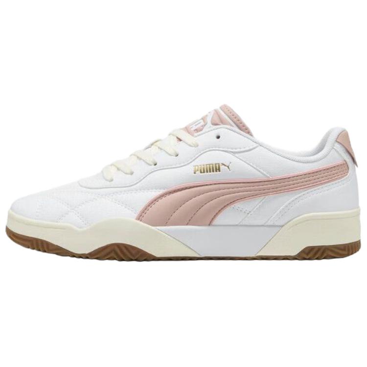 Puma Tifosi Synthetic Leather Classic Retro Low-Top Sneakers Unisex Sneakers White Pink 397454-08