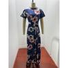 Blumenprint Elegantes Übergrößenkleid Tunika Maxikleid Damen Abendpartykleid Sommerkleid