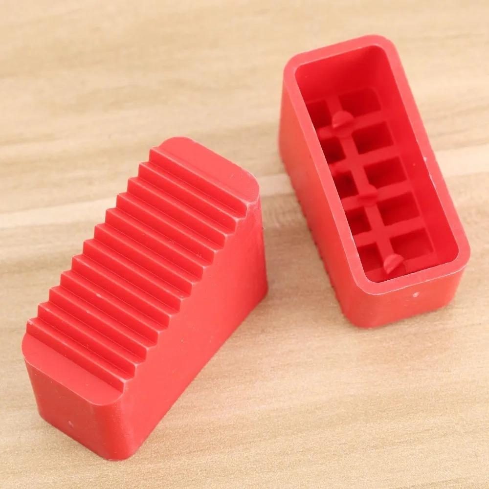 8/1PCS Replacement Ladder Leg Protector Covers Non-slip Step Ladder Feet Covers Household Red Black TPR Insulating Foot Sleeves