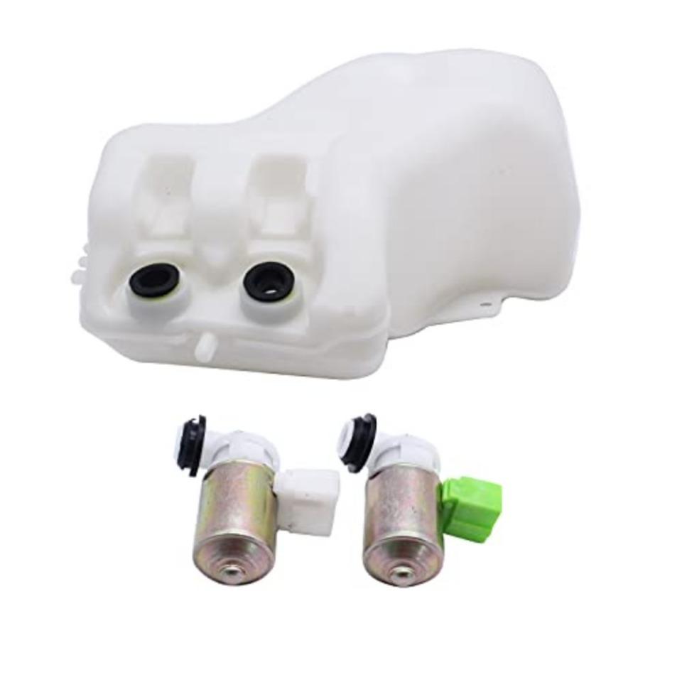 SHLPDFM Car Windshield Washer Pump Washer Bottle Kit Washer System with Pump Jet Button Switch for Nissan