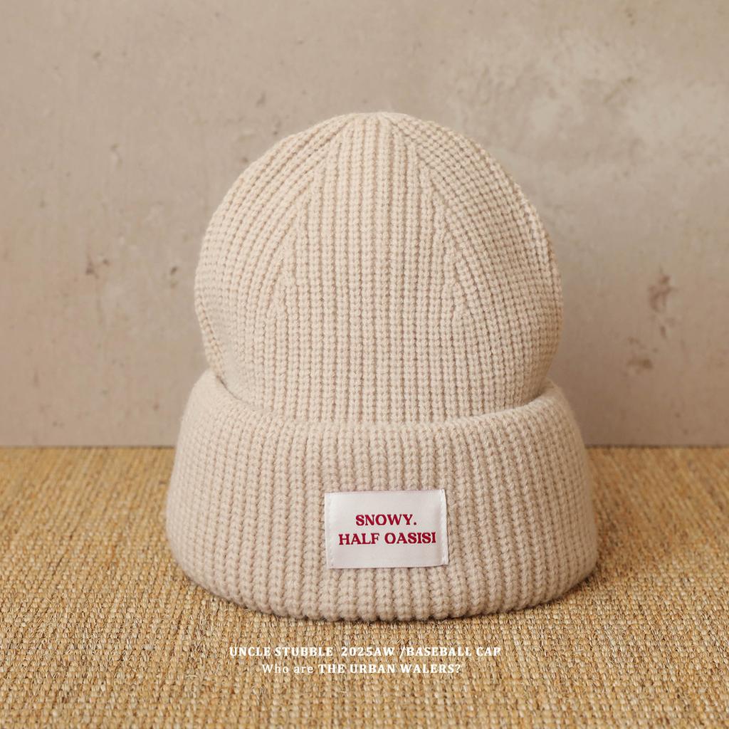 Thickened Warm Hats for Men and Women Korean Style Casual Versatile Ear Protection Woolen Hats Showing Faces for Young Couples Knitted Hats