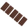 Heart Shape Baking Mold 15 Cavity Dishwasher Safe Stick Proof Silicone Molds for Candy Chocolate Ice Cubes 5pcs