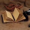 20.32 Cm Leather Journal Third Eye Deckle Edge Paper Grimoire Journal Book of Shadows Seven Chakra Spell Book Lock Clasp Notebook