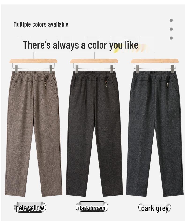 Elastyczne Spodnie z Wysokim Stanem dla Kobiet w Średnim Wieku i Starszych - Codzienne, Luźne Spodnie Jesienne