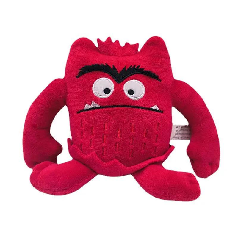 6 st söta färgglada monster gosedjursdockor set mjuka fyllda djur känslor leksaker för barn födelsedagspresenter