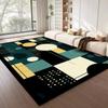 Modern Geometric Abstract Pattern Area Rug With Colorful Artistic Shapes And Lines Designs Soft Carpet For Living Room