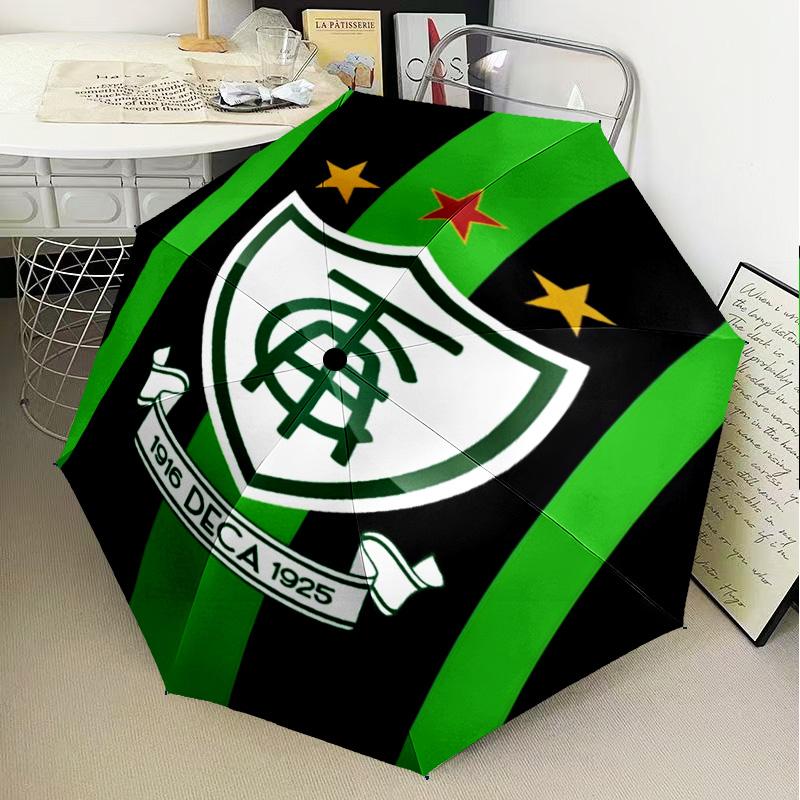 America Futebol Clube Umbrella Folding umbrella, automatic umbrella 8-Frame for Travel, camping Use Gift for Halloween Christmas