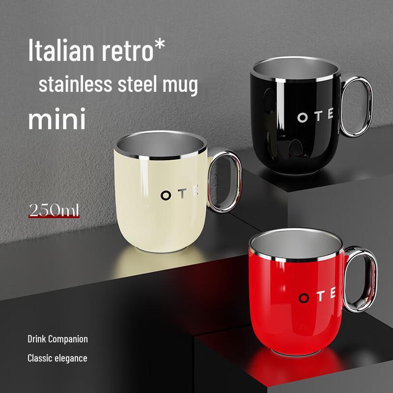 OTE Italian Retro 316 Stainless Steel Mug 250ml