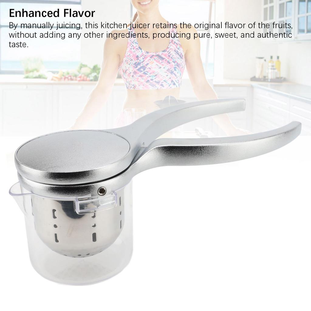 Manuelle Fruchtpresse, 304 Edelstahl, multifunktionales manuelles Entsaftungs-Presswerkzeug für die Küche