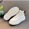 Fashion 2025 Spring New Men Breathable White Soft Leather Shoes Korean Edition Campus Bread Shoes Fashion Casual Sports Running Sneakers