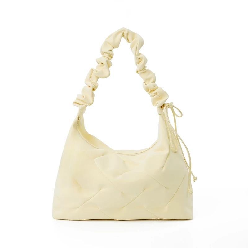 New Casual and Versatile High-end Diamond Plaid Fungus Roll Bag One-shoulder Crossbody Bag