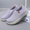 Women's Beijing Style Slip-On Cloth Shoes, Soft Sole Non-Slip Comfort Flats with Cushioned Insole, Breathable Casual Walking Shoes for Women