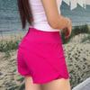 Fake Two-Piece Quick-Dry Sports Shorts for Women, New Summer Style, Loose Fit, Slimming, Anti-Exposure, Running Training Yoga Shorts