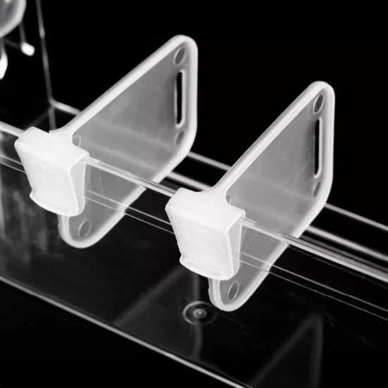 Přihrádka do dveří lednice Průhledný design Snadná instalace zacvaknutím PP plast Nastavitelná přepážka Flexibilní organizér úložiště