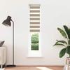 VidaXL Store Zebra Brown Sand Fabric Width 35.9 Cm Polyester, Zebra Roller Blind, Zebra Blind for Window, Blind 4014561