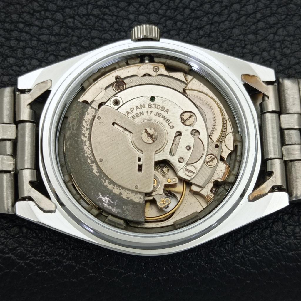REFURBISHED SEIKO 5 AUTOMATIC MENS WATCH JAPAN MADE GREEN DIAL CUSTOM a440099-2 QV90-a440099