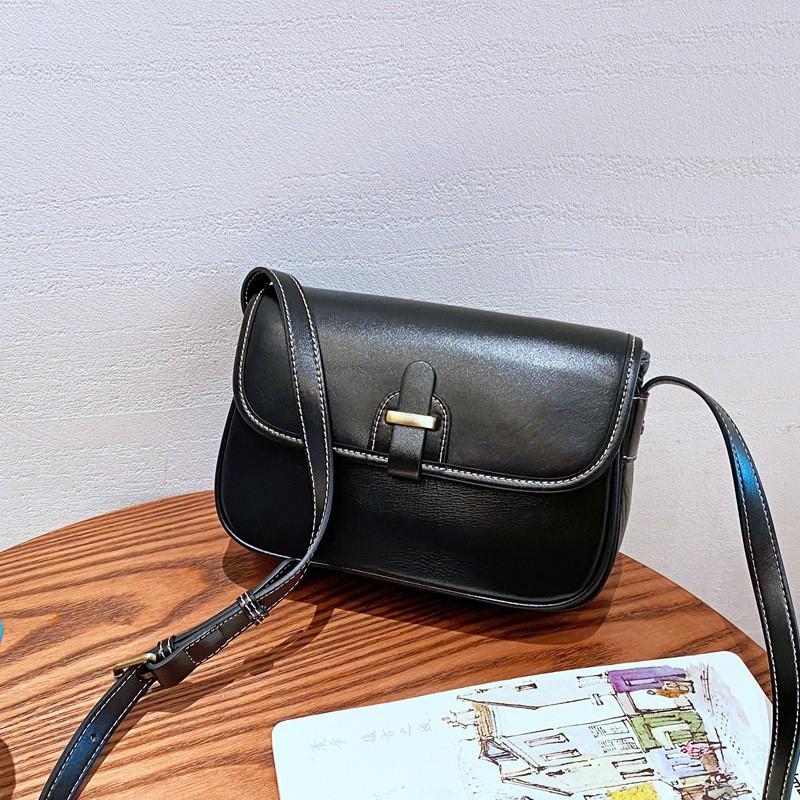 

Vintage Armpit Women s Bag High-end Fashion Small Square Baotou Layer Vegetable Tanned Cowhide Cross-body Genuine Leather Shoulder 9241