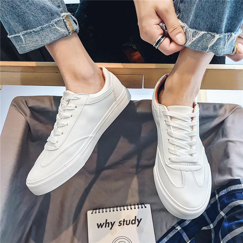 

Little white shoes trendy shoes versatile trendy men s sports and leisure board shoes summer breathable men s shoes white shoes men s 39