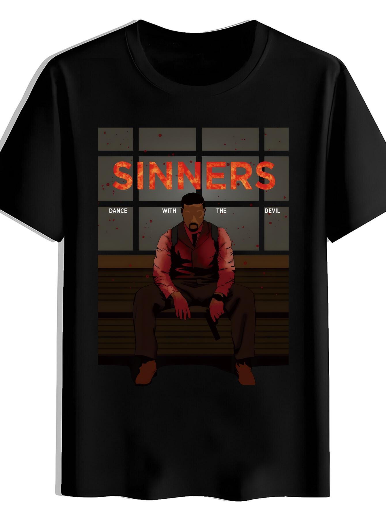 T-shirt Print with a Bench Design L