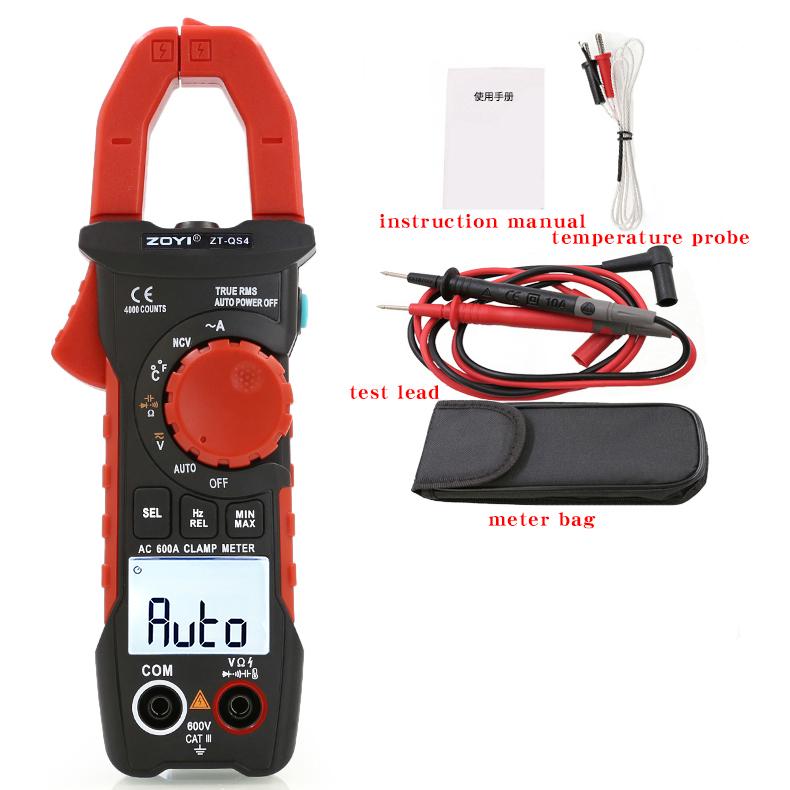 ZOYI ZT-QS9 AC/DC electrician digital clamp meter multimeter clamp current meter capacitance meter