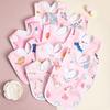 Random 4/6/8/10PCS Baby Bibs Cotton Waterproof Bib Children Feeding Clothes Protection Kids Toddler Scarf for Newborns Boys Girl