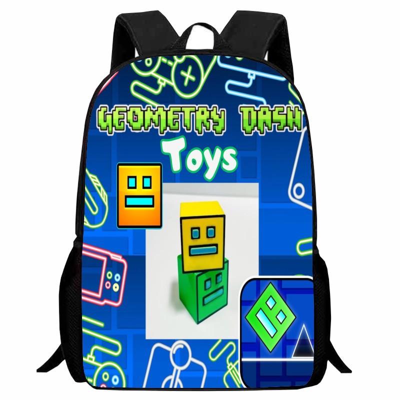 Geometry Dash Schülerrucksack Geometry Sprint Rucksack Leicht 12. Klasse Männlich und Weiblich