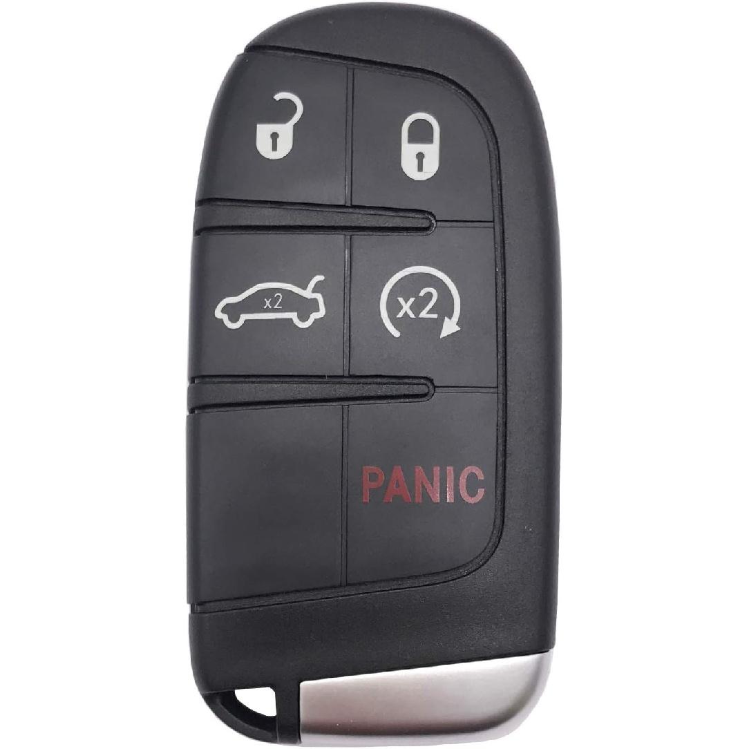

Replacement Key Fob Cover Case fit for 2016 2017 2018 2019 2020 Dodge Charger Challenger Jeep Grand Cherokee Compass Cherokee Renegade Patriot Grand чёрный