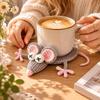 Handmade Crochet Craft Crochet Animal Coaster Heat Insulation Coffee Pad  Daily Drink Cup Mat