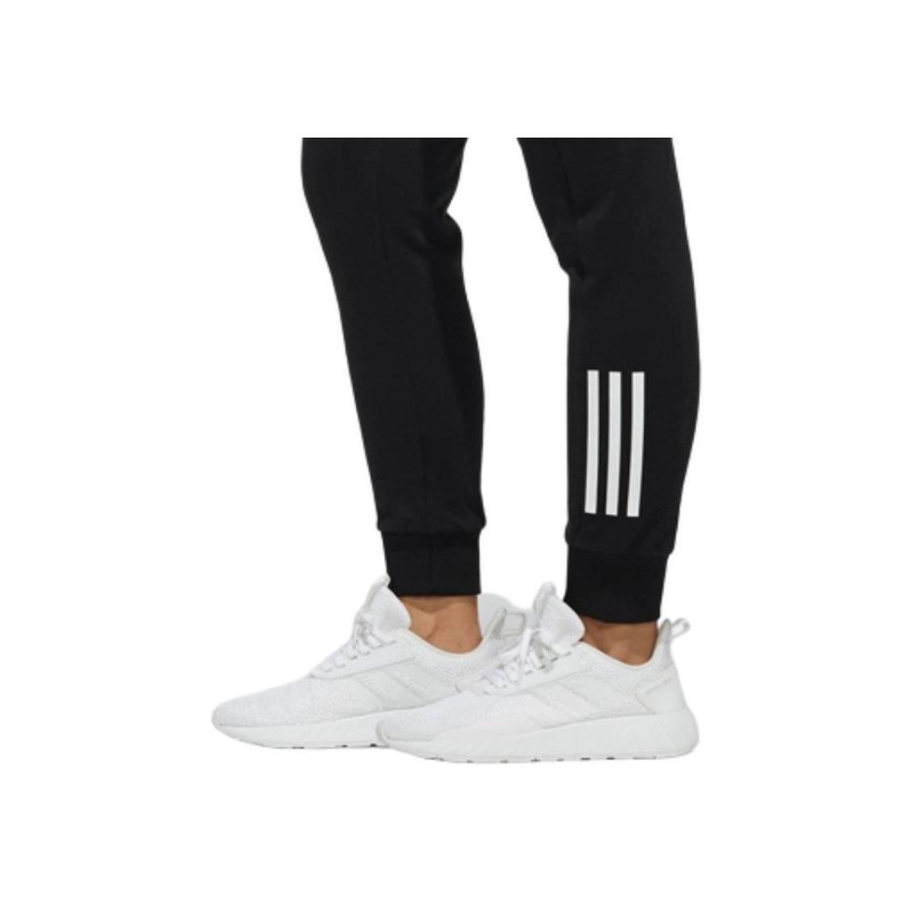 Adidas Neo Three Stripe Drawstring Cuffed Sports Pants Women Pants Black DW7801
