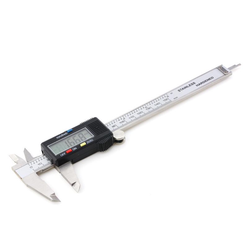 Digital Vernier Caliper: 4Cr13 Stainless Steel, Measures Inner/Outer Diameter and Depth, Sizes 0-150mm/0-200mm/0-300mm.