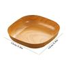 Kitchen Wood Grain Plastic Square Plate Japanese Simple Wood Grain Dish Set For Tableware Kitchen Bowl Dish Dinnerware