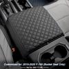 PU Leather Car Armrest Cushion Center Console Cover For Ford F150 2015-2020,F250 F350 F450 2017-2025,Expedition 2018-2025