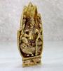 Original Brass Lakshmi Laxmi Goddess Murti, Pooja Idols, Golden - 7 Inches